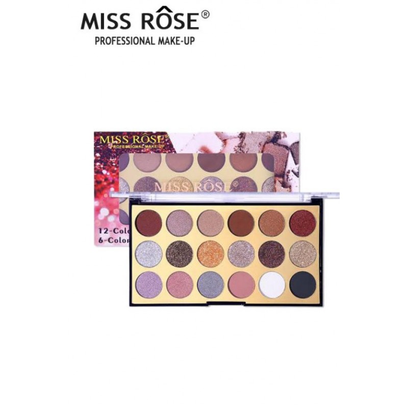 Original Miss Rose Nude Eye shadow Palette with 18 
