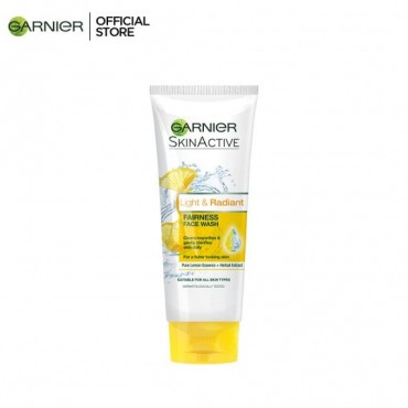 Garnier Skin Active Light & Radiant Fairness Face Wash For All Skin Types 100ml