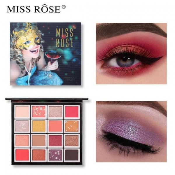 MISS ROSE Makeup 16 Color Perfect Eyeshadow Palette