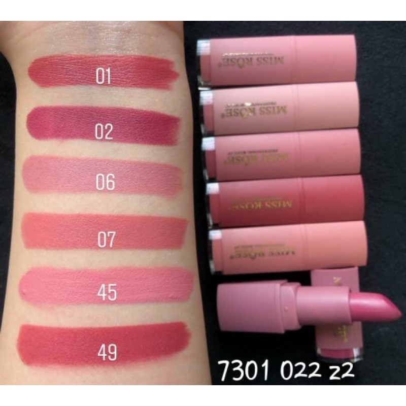 Miss Rose Matte Vitamin E Lipsticks Pink Edition