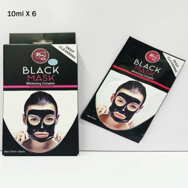 Rivaj Uk Deep Cleansing Black Mask (10ml x 6) White Complex